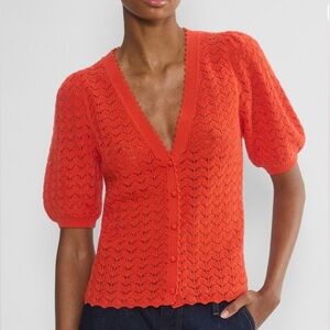 Aritzia Wilfred Fika Cardigan - Red